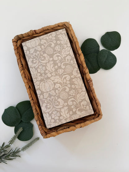 Cream & Tan Little Pumpkin and Acorn Guest Towels