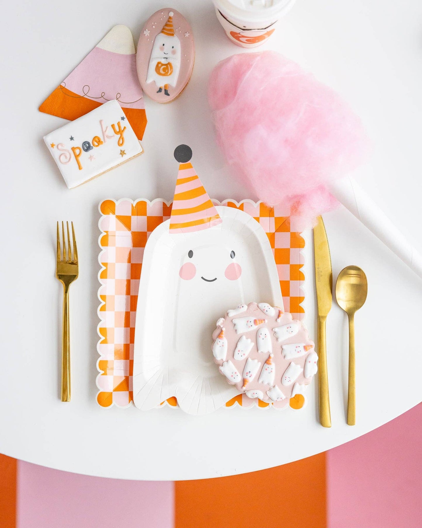Cute Ghost Shaped Paper Plate
