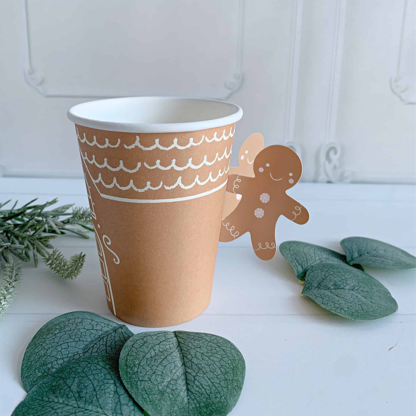 Gingerbread House Paper Holiday Cups