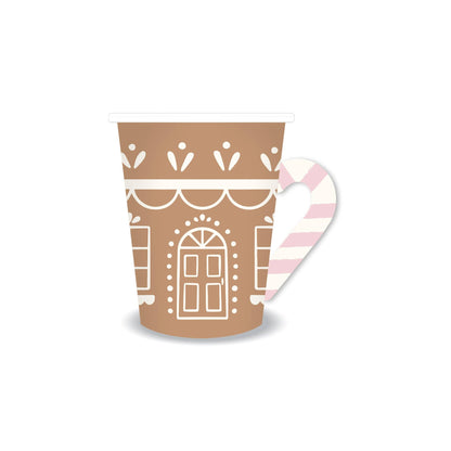Gingerbread Cups With Handle - Set of 8