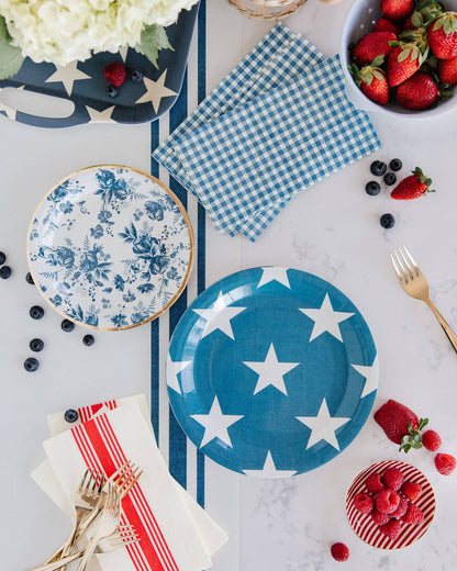 Blue Star Paper Plates