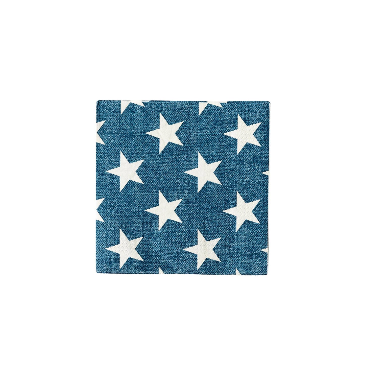 Denim Navy Star Cocktail Napkin