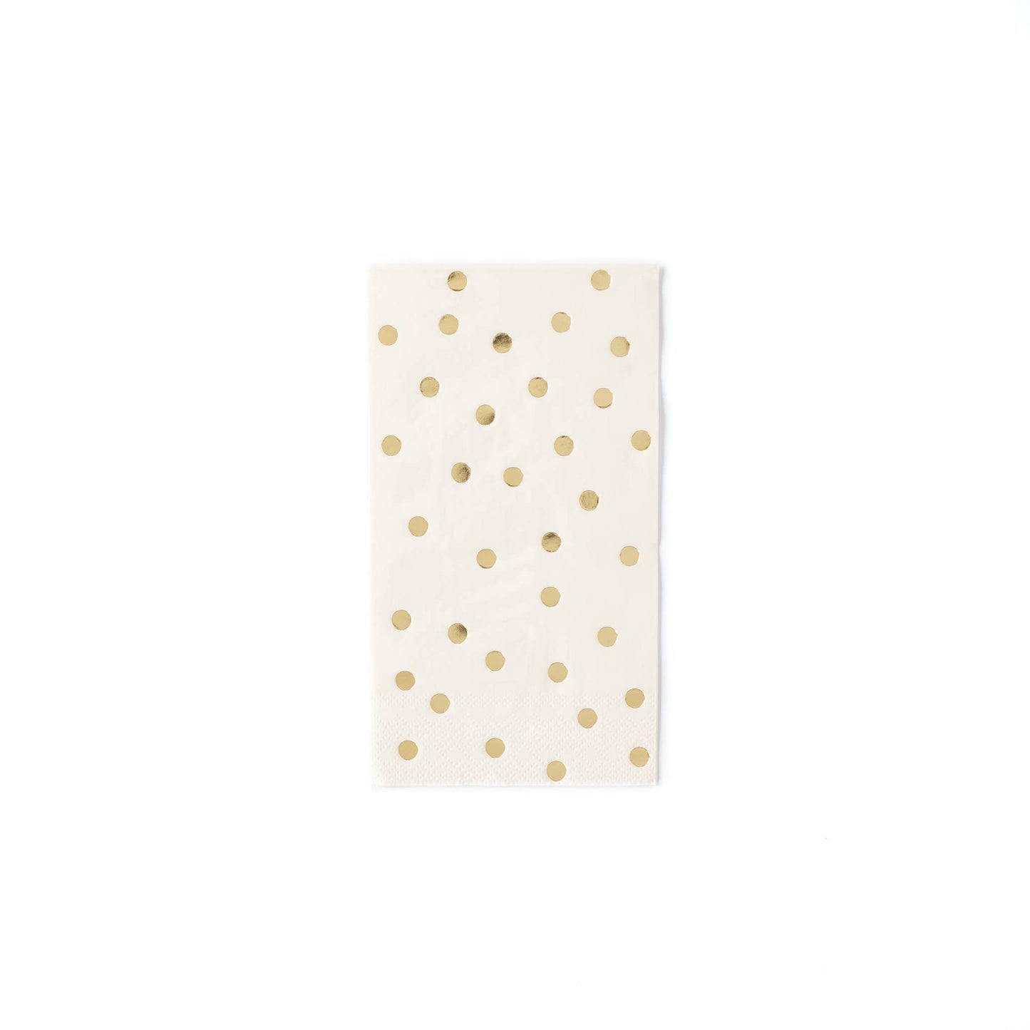 Gold Polka Dot Napkins - Thanksgiving