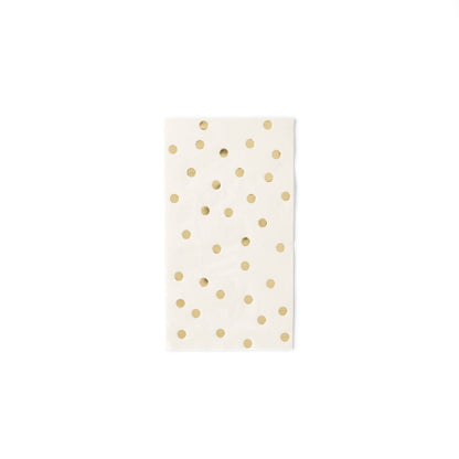 Gold Polka Dot Napkins - Thanksgiving