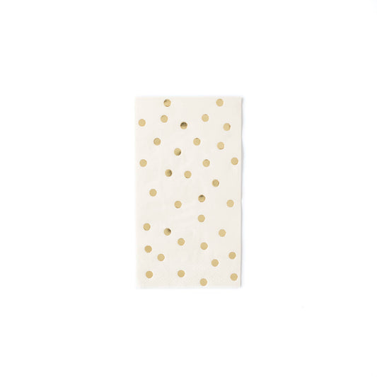 Gold Polka Dot Napkins - Thanksgiving