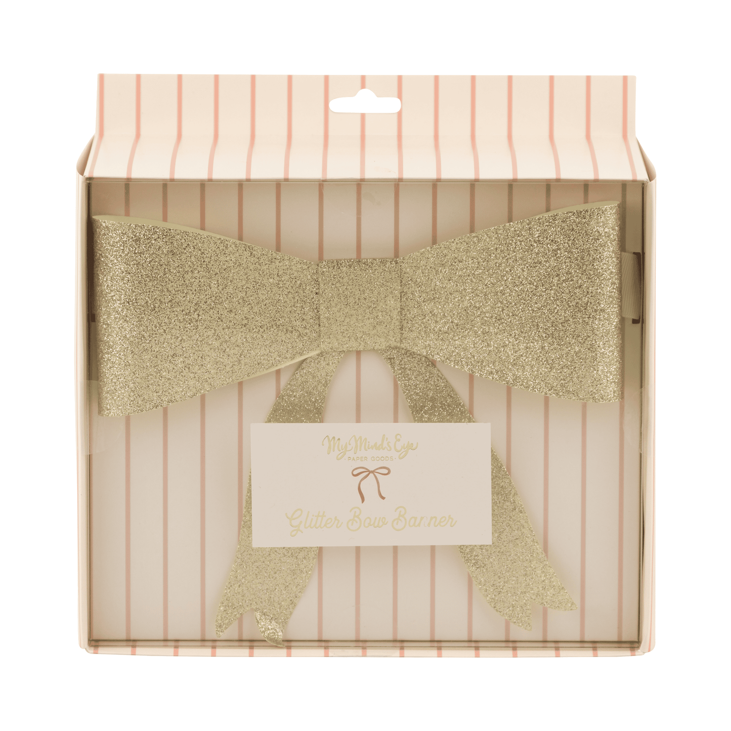 Gold Glitter Bow Garland