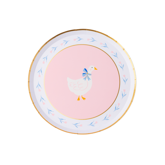 Silly Goose Baby Shower Plates Storybook Party 8" 8pk