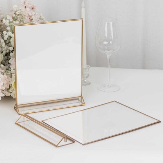 Gold Frame Acrylic Frame 9x11 for Signs and Table Numbers