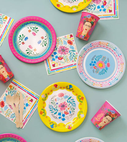 Boho Fiesta Paper Plates- Medium