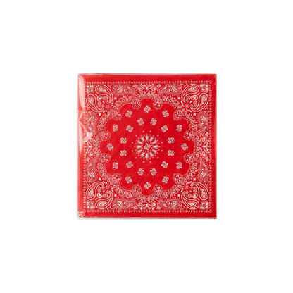 Red & Blue Bandana Cocktail Napkin Set