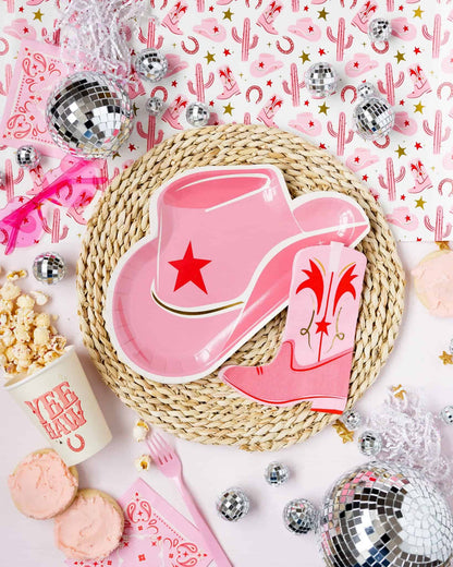 Cowgirl Hat Paper Party Plates