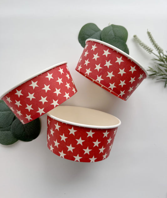 Red Star Paper Sundae Cups