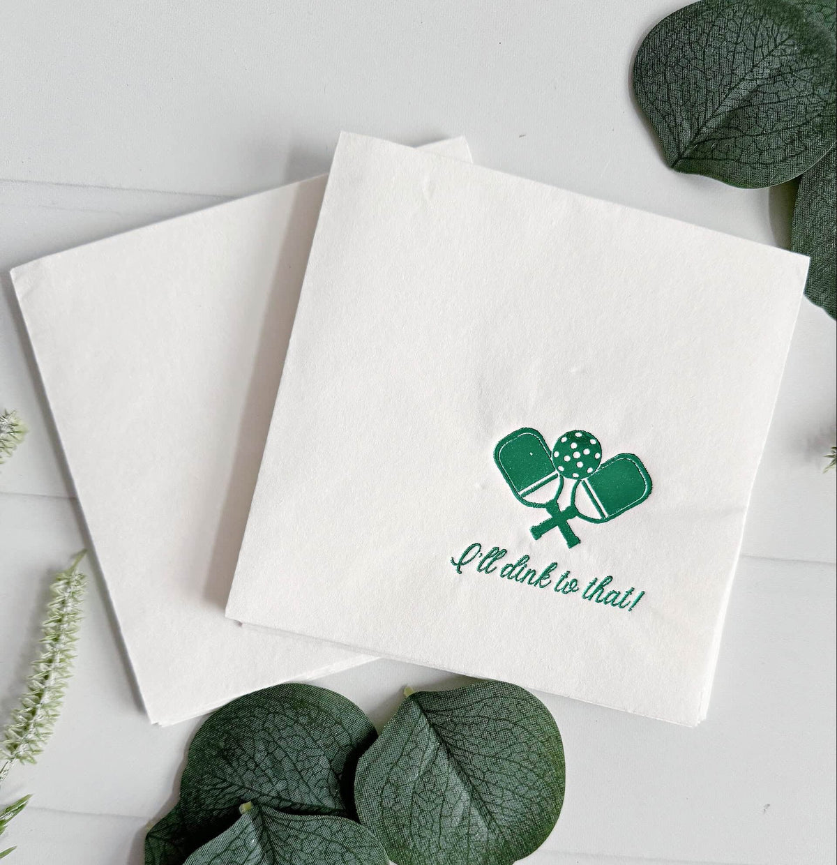 
    Pickleball I'll Dink to That Cocktail Napkins, the designer-recommended anchor napkin for the Pickleball Party Supplies - I'll Dink to That Napkins &amp; Decorations collection
  