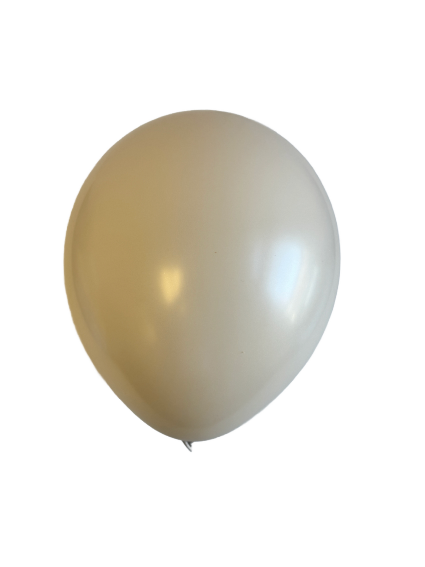 Linen Beige White Balloons - Set of 5 - 11 Inch