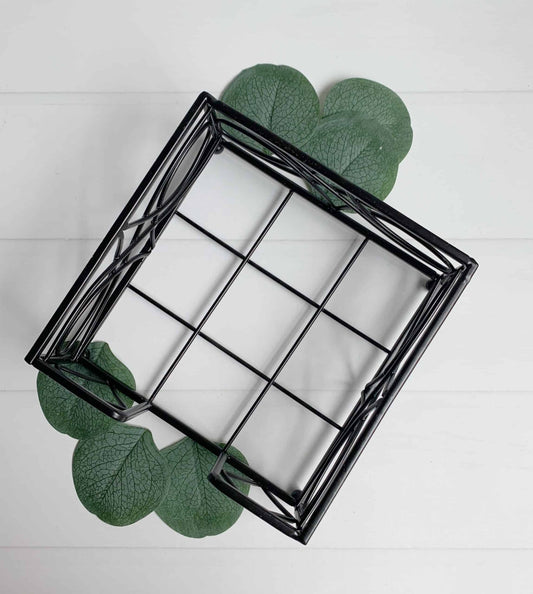 Black Wave Cocktail Napkin Caddy