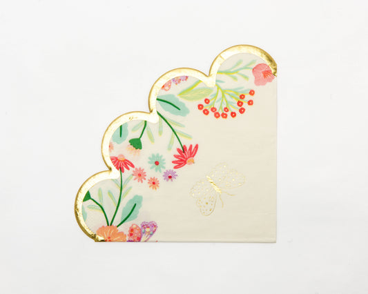 Tea Party Scalloped Napkins