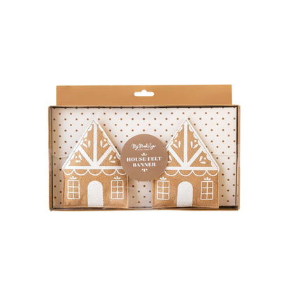 Gingerbread House Felt Garland