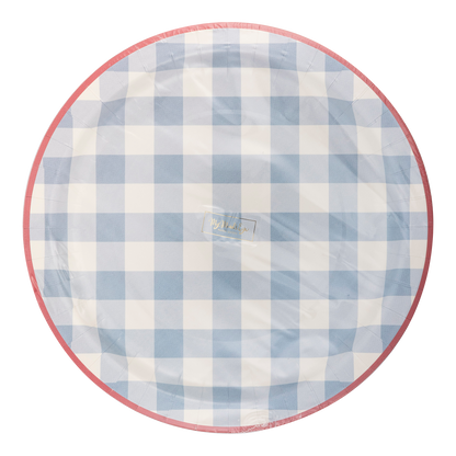 Hamptons Blue Gingham Plates