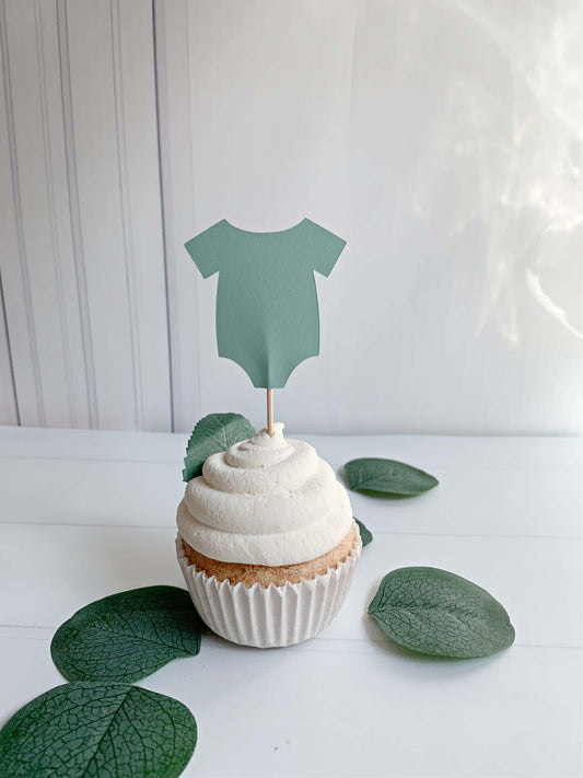 Sage Set of 12 Onesie Toppers