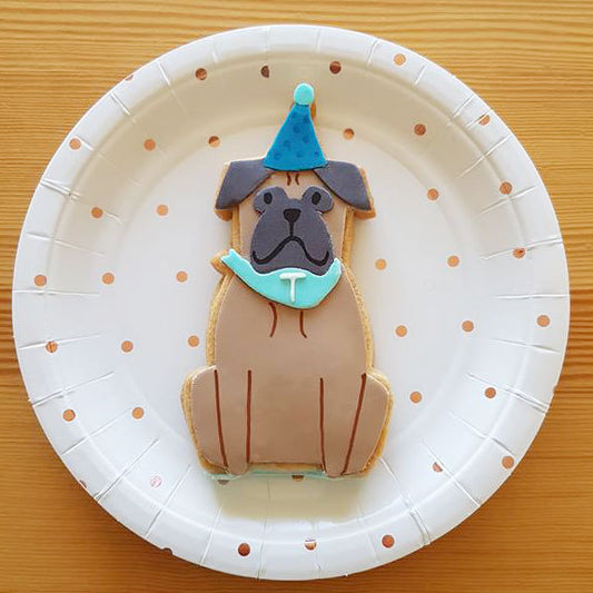 Gold Polka Dot Paper Plates - Cake Size