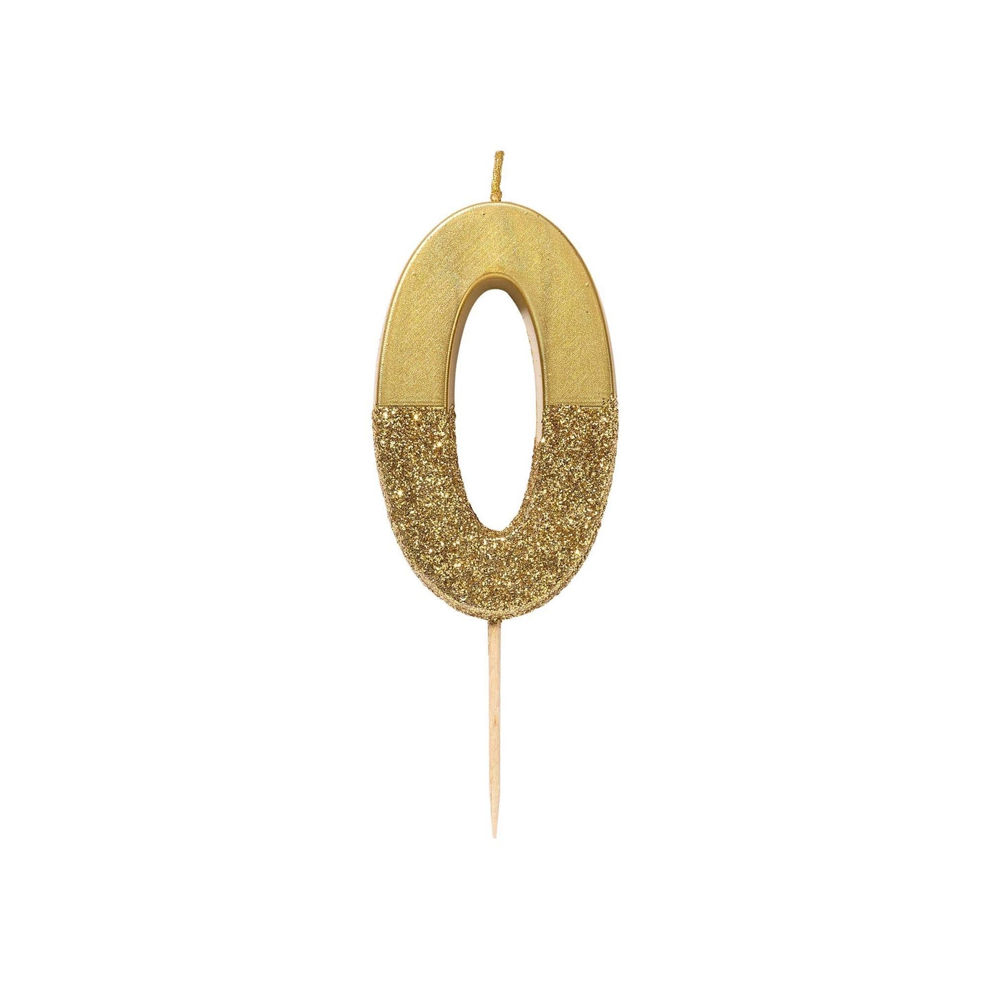Gold Number Birthday Candles