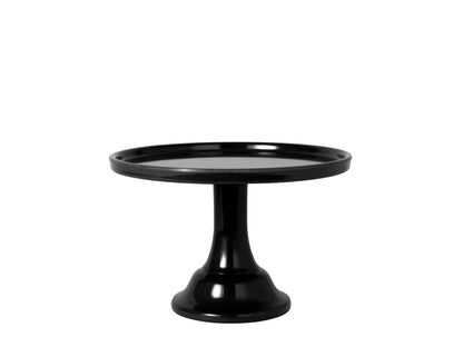 Black Melamine Cake Stand - 8.5 Inch Small Reusable