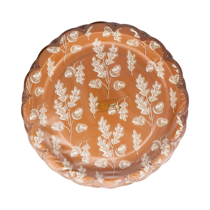 Acorns Scalloped Circle Paper Plates - Autumn Harvest Party Tableware (8 Pack)