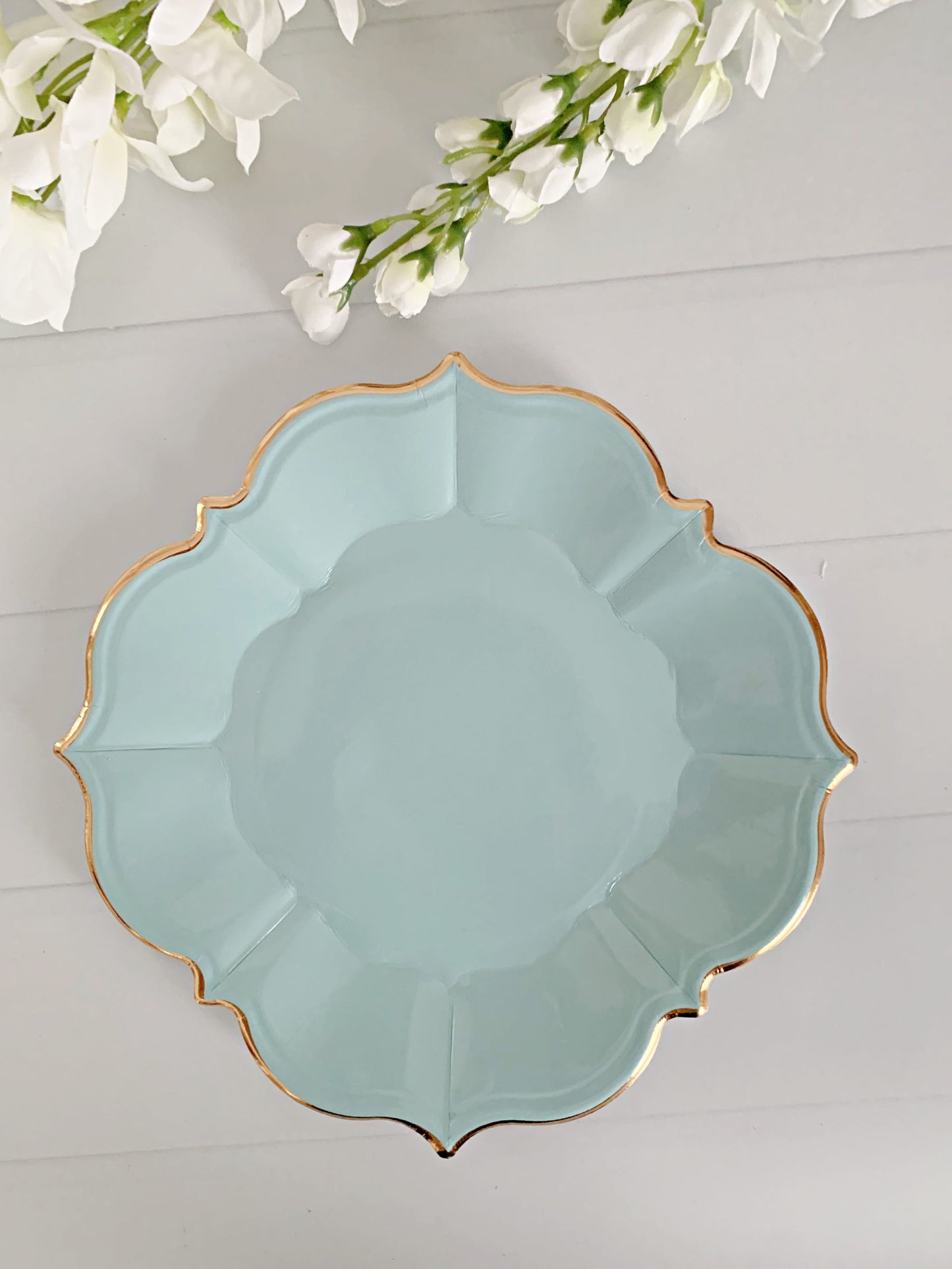 Sky Blue Lunch Plates