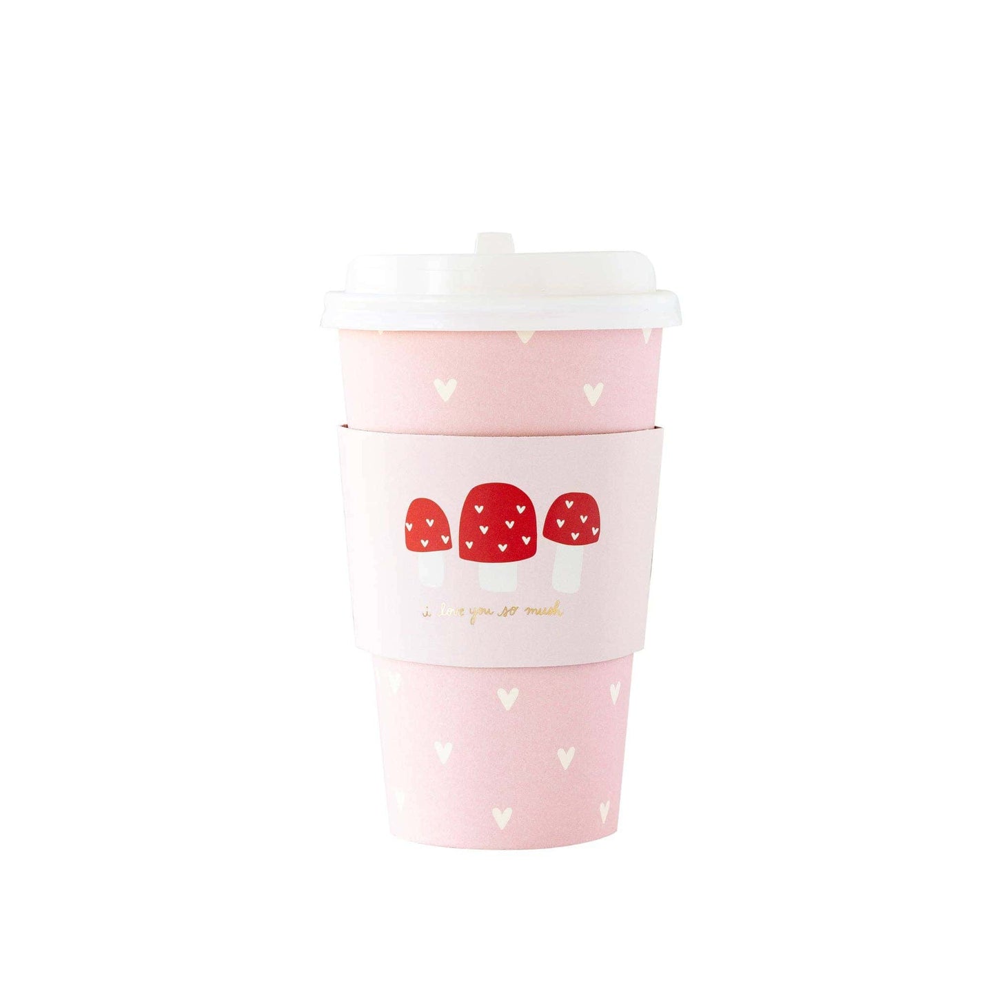 Mushroom - Pink Coffee Cups
