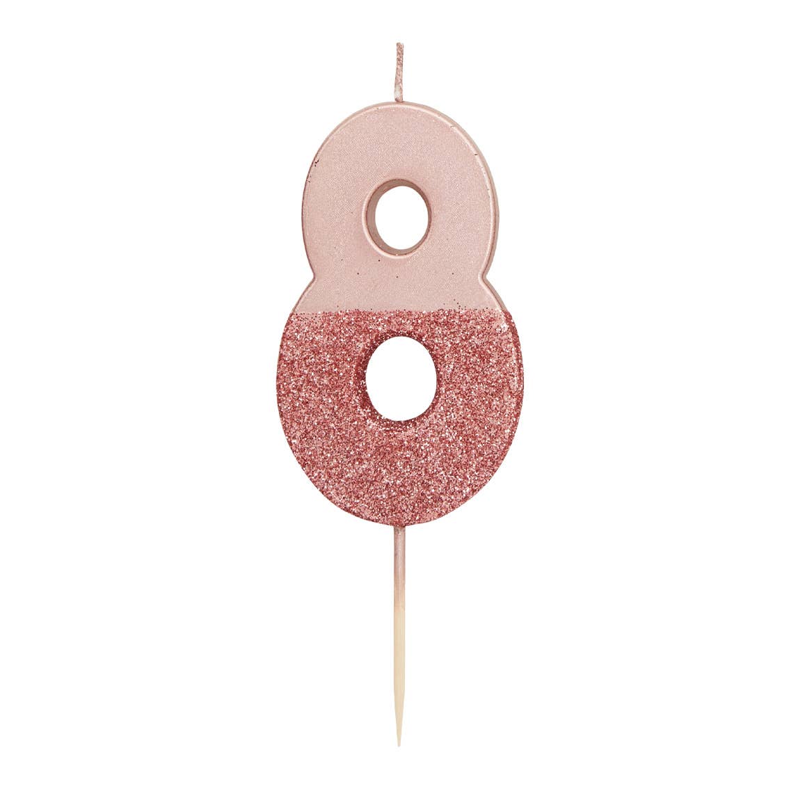 Rose Gold Number Candles