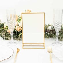 SINGLE  Gold Frame Acrylic Table Number Frame