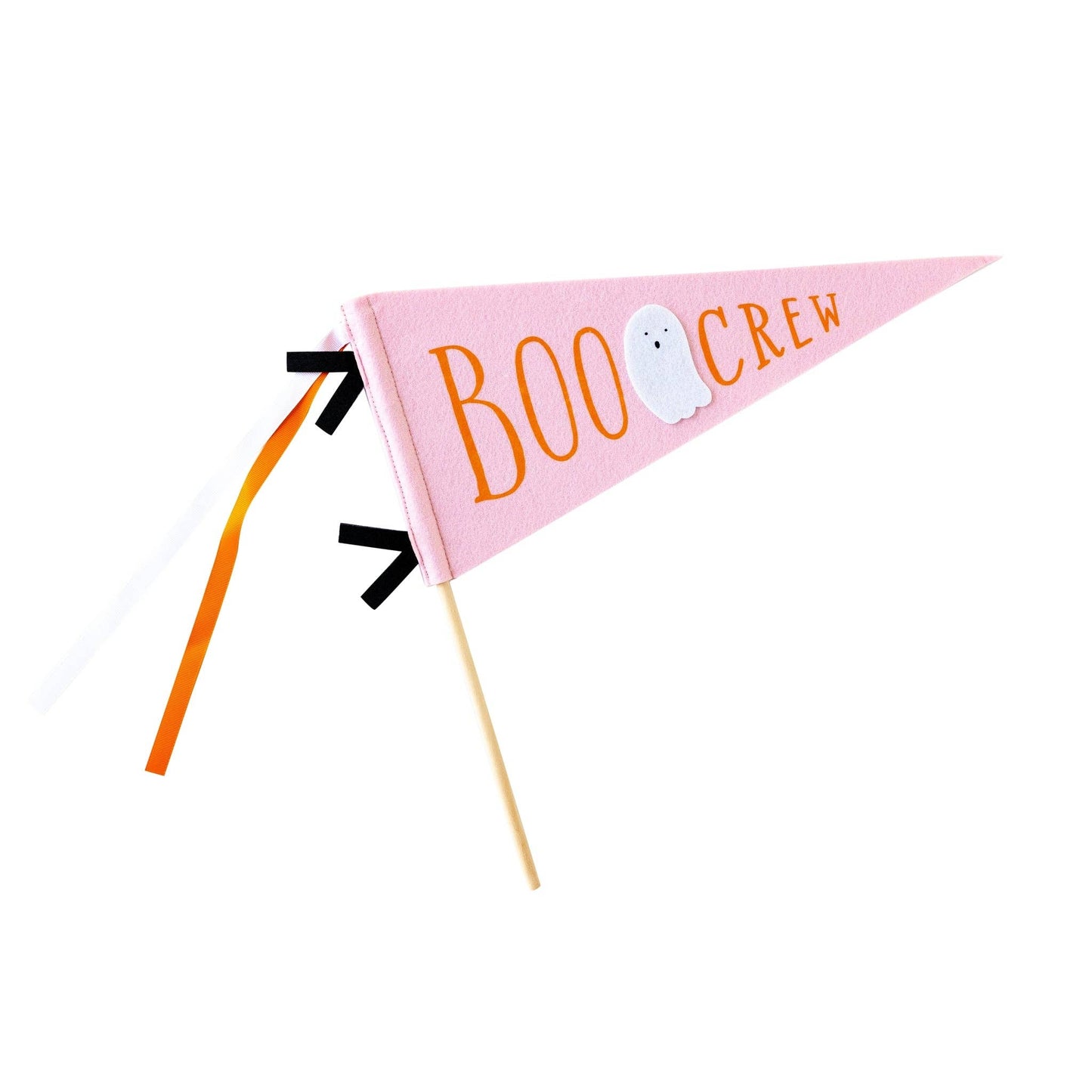 Pink Boo Crew Felt Pennant