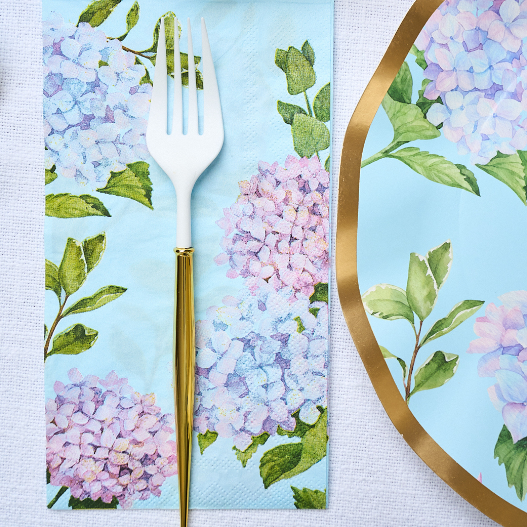 Hydrangea Paper Dinner Napkins