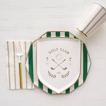 Golf Crest Small  Party Plates