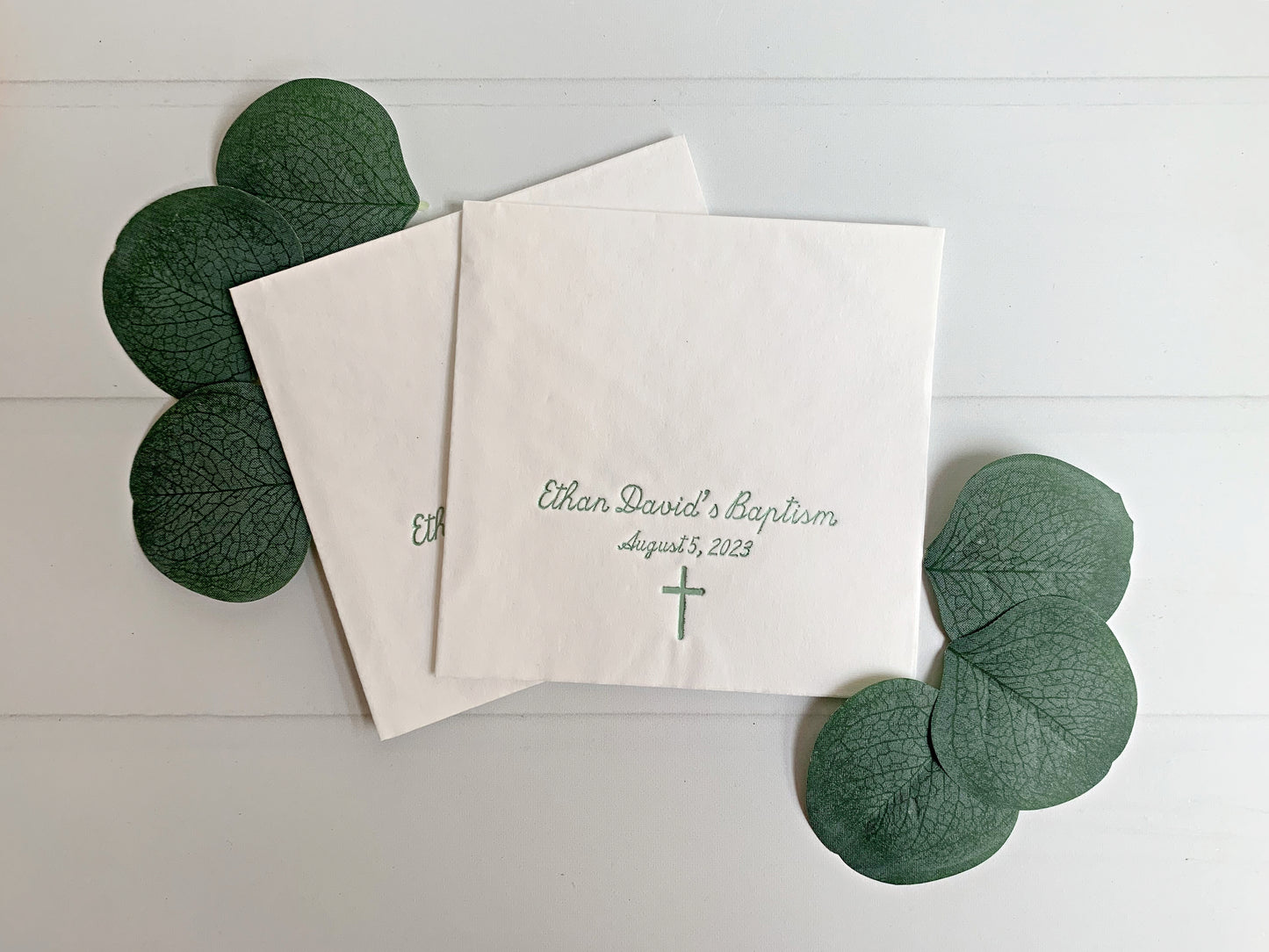 Personalized Baptism, Christening, Confirmation & Memorial Cocktail Napkins