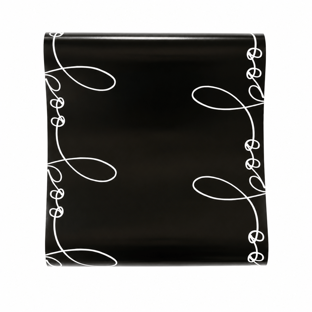 Black BOO Halloween Paper Table Runner, 16" x 120"