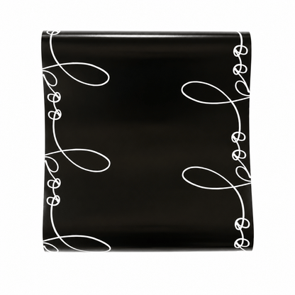 Black BOO Halloween Paper Table Runner, 16" x 120"