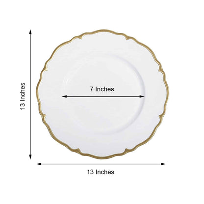 Soft White Charger Plates