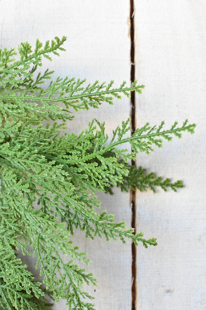 Small Cedar Wreath – 4.5" Candle Ring & Mini Holiday Wreath for Cabinet Doors & Mantels