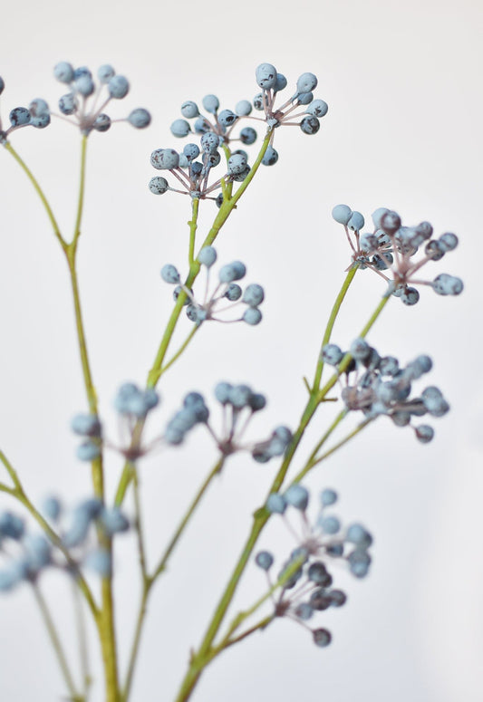 28.5" Faux Blue Berry Spray