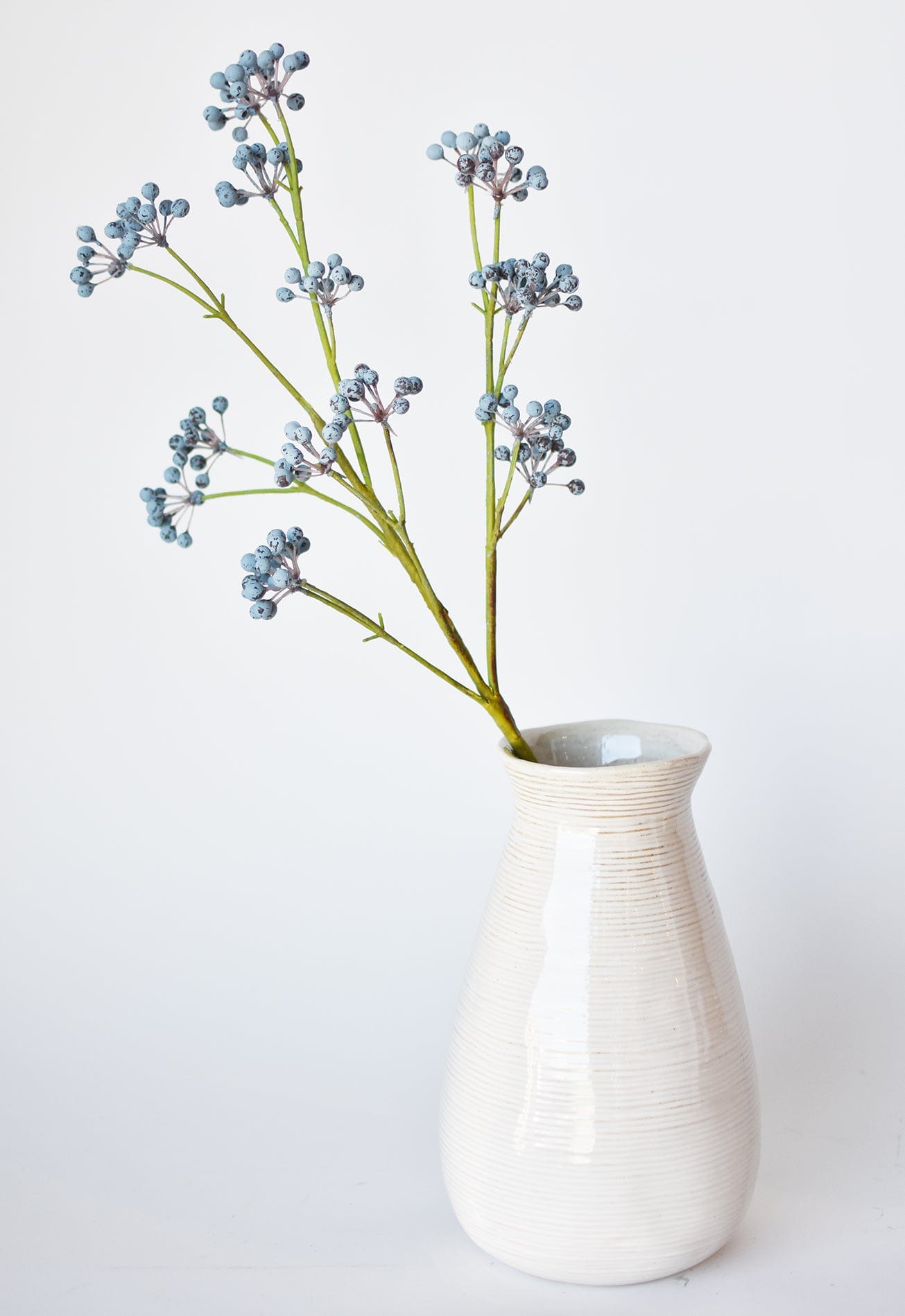 28.5" Faux Blue Berry Spray