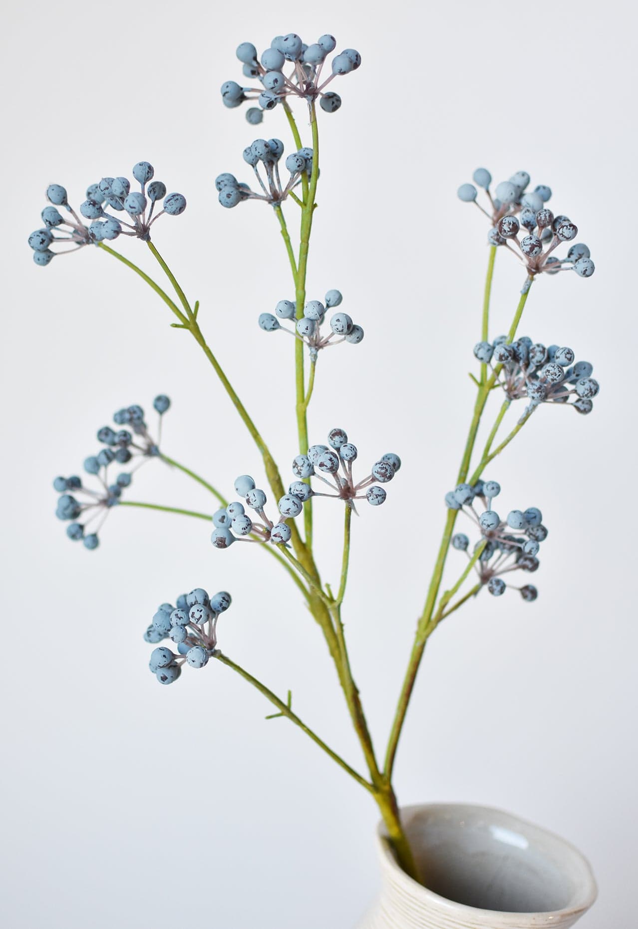 28.5" Faux Blue Berry Spray