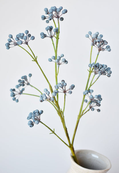 28.5" Faux Blue Berry Spray