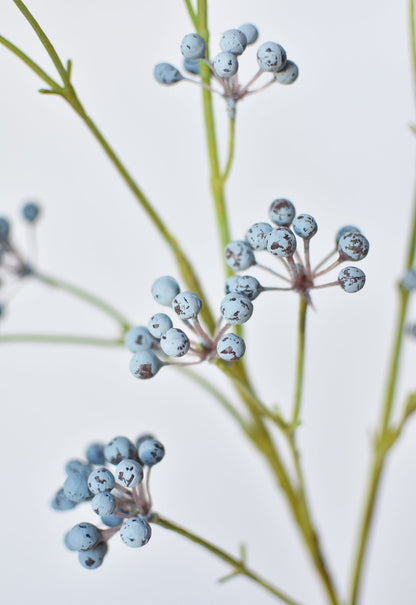 28.5" Faux Blue Berry Spray