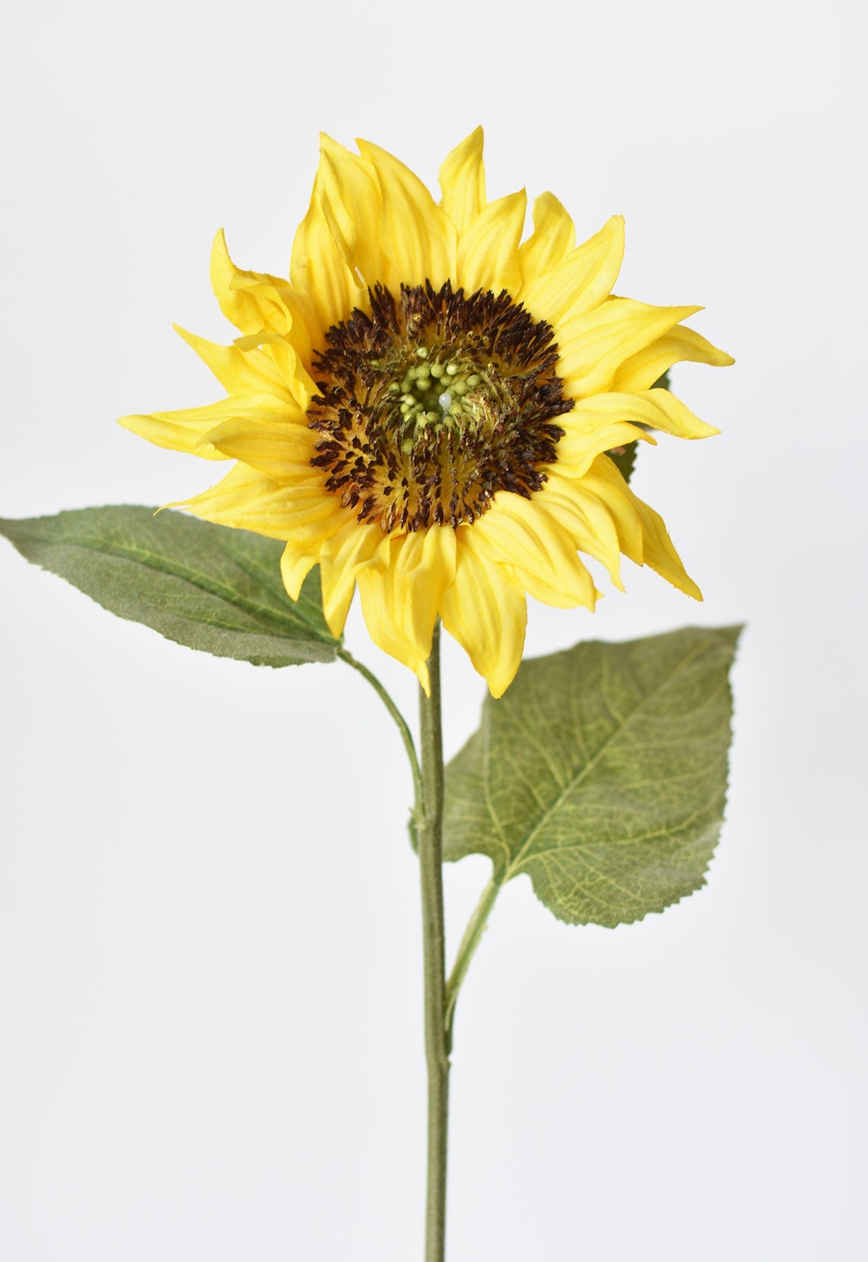 25" Faux Sunflower Stem Yellow