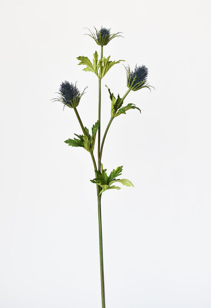 32.5" Faux Blue Thistle Stem
