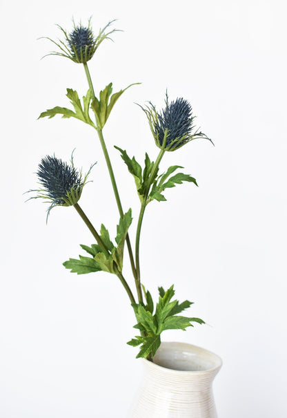 32.5" Faux Blue Thistle Stem
