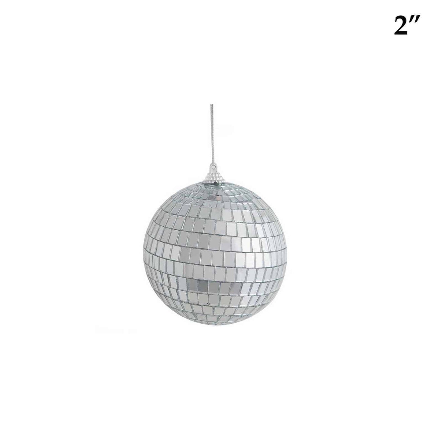 2 inch mirrored disco ball ornament