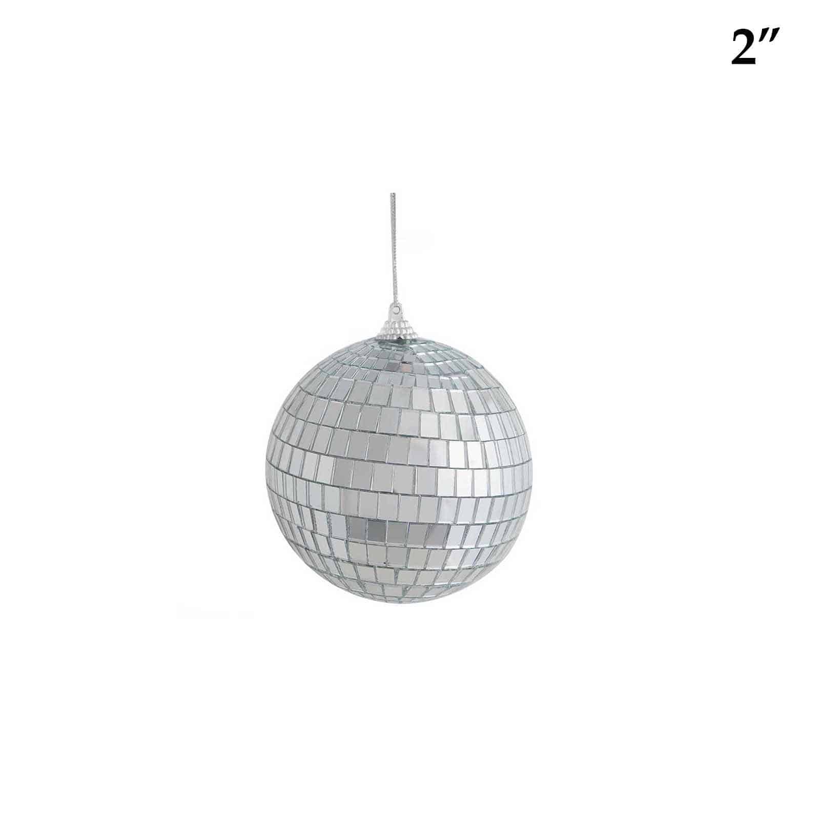 2 inch mirrored disco ball ornament