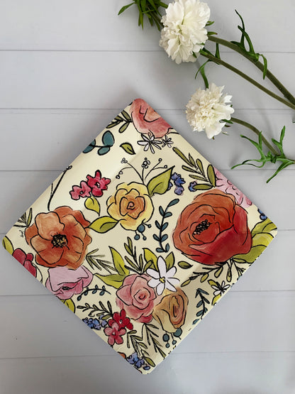 Floral Paper Dinner Plates